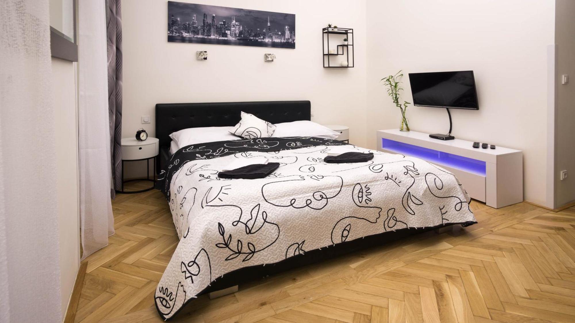Black & White Apartment Prague By Wenceslas Square And Muzeum Δωμάτιο φωτογραφία