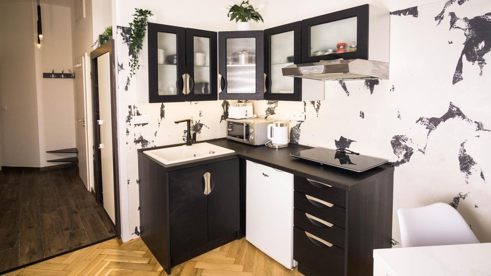 Black & White Apartment Prague By Wenceslas Square And Muzeum Εξωτερικό φωτογραφία